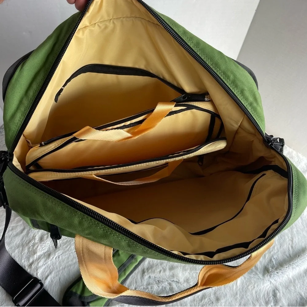 Puma Green Messenger Large Bag with Black and Yellow Accents